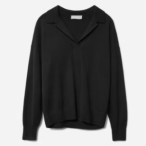 Everlane Cashmere Polo in Black size XL